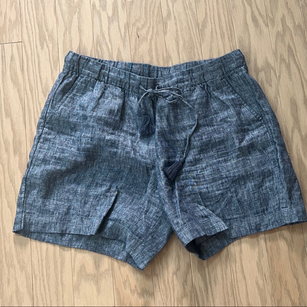 Talbots Blue Women's Shorts 100% Linen NWT Size L